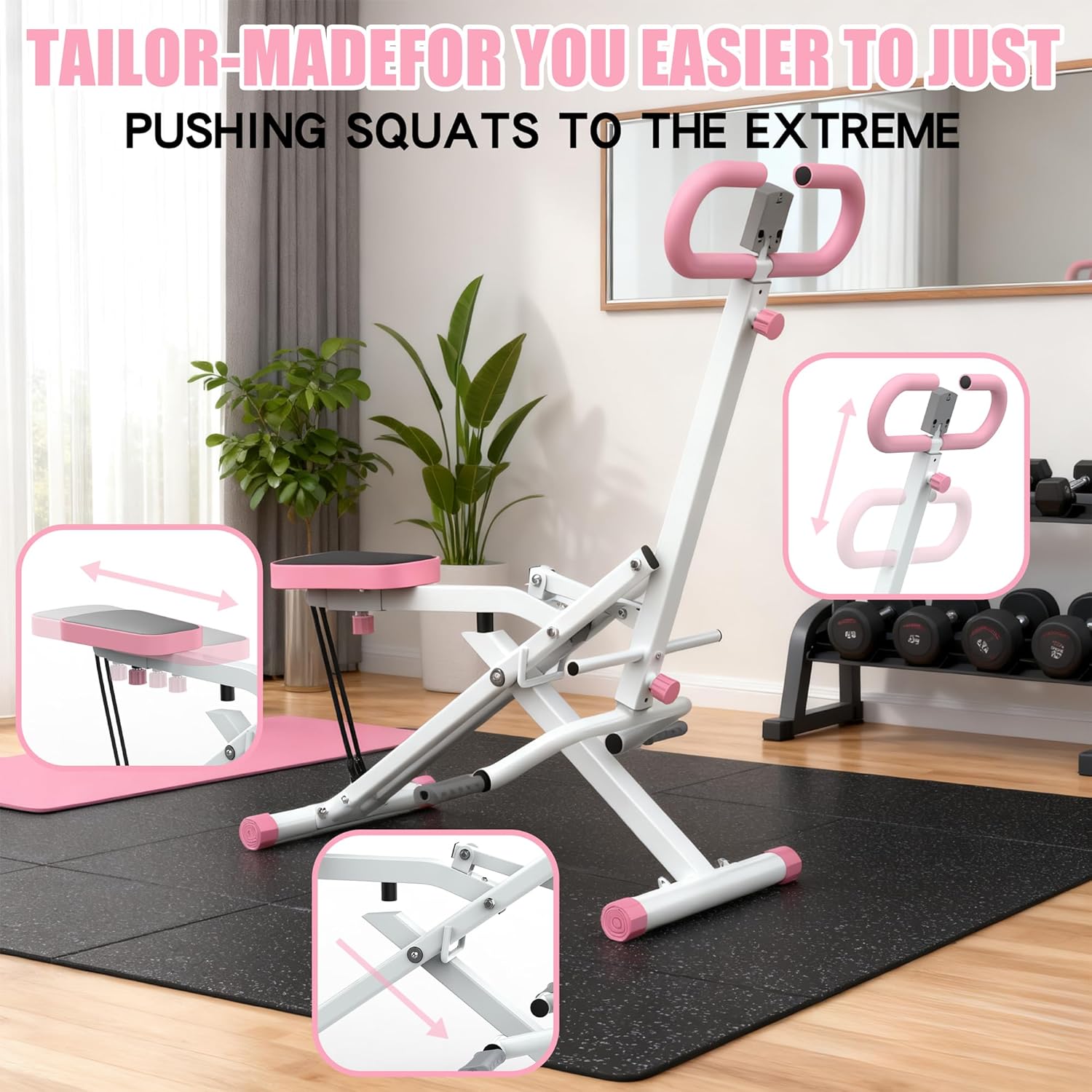 Home Gym Hip Thrust Machine - 가정용 스쿼트 머신, 둔근 운동 보조