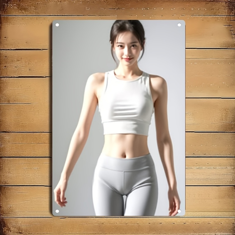 Home Gym Minimalist - 메탈 사인 모던 미니멀리스트 2D 플랫