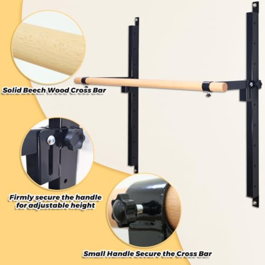 벽걸이형 발레 바 4피트 5피트 높이 조절 가능 접이식 - Home Gym Foldable 리뷰 및 가격