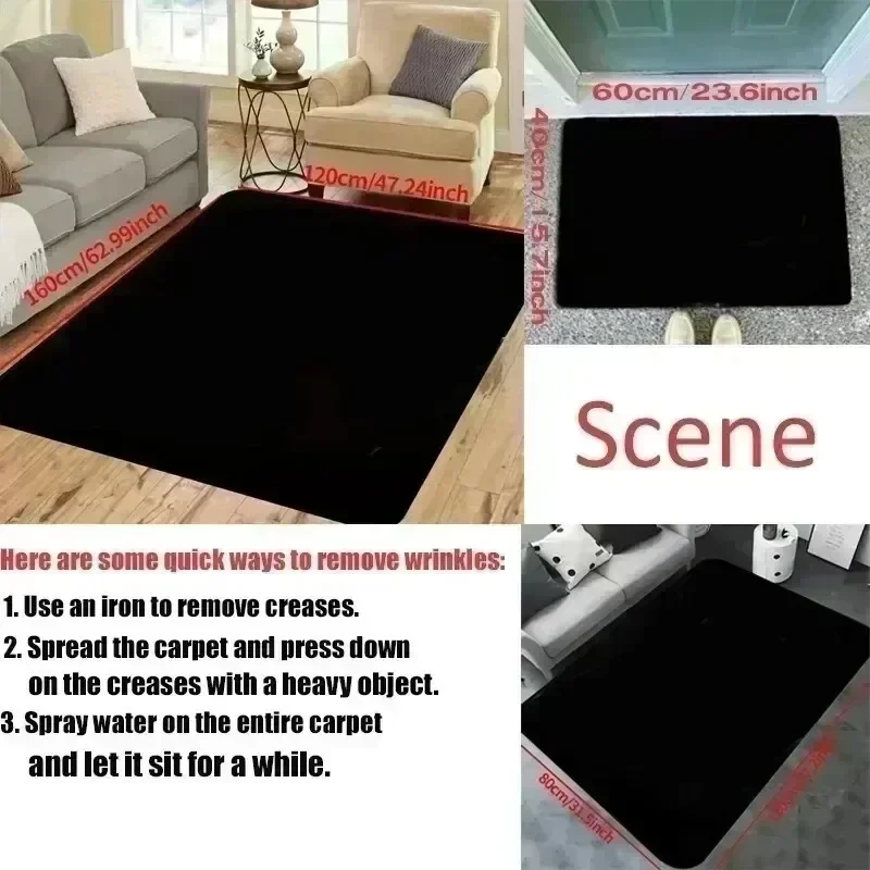 검정 배경 3D 레오파드 카펫 미끄럼 방지 부드럽고 청 - Home Gym On Carpet 리뷰 및 가격