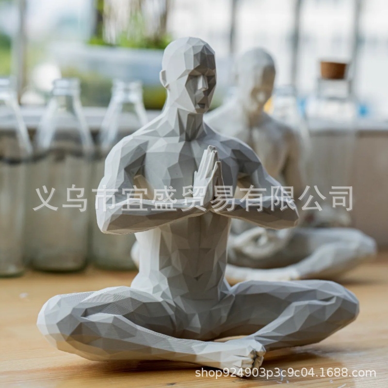 요가맨 피규어 미니멀리스트 홈 데코 조각상 3D 프린팅 - Home Gym Minimalist 리뷰 및 가격