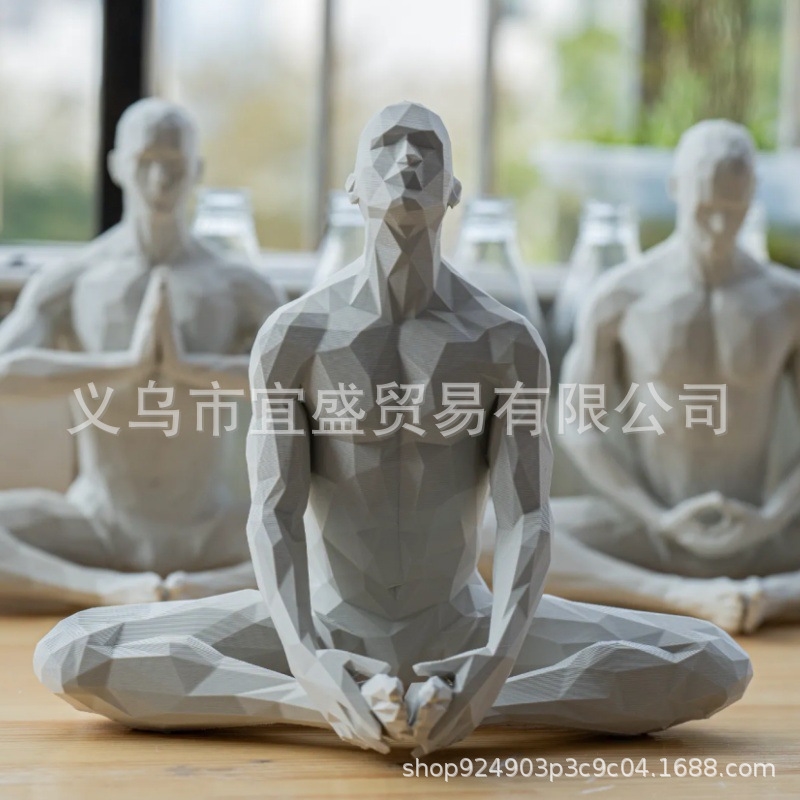 요가맨 피규어 미니멀리스트 홈 데코 조각상 3D 프린팅 - Home Gym Minimalist 리뷰 및 가격