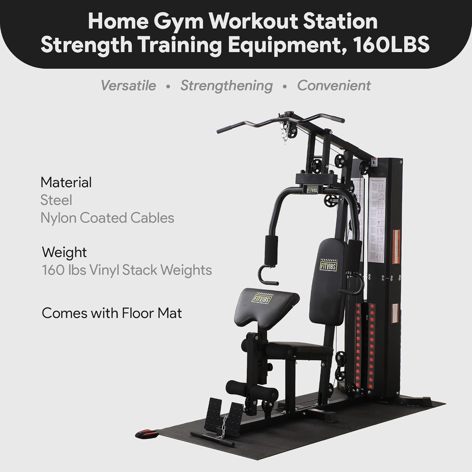 다기능 스틸 프레임 홈짐 머신(바닥 매트 포함) – 1 - Home Gym On Carpet 리뷰 및 가격